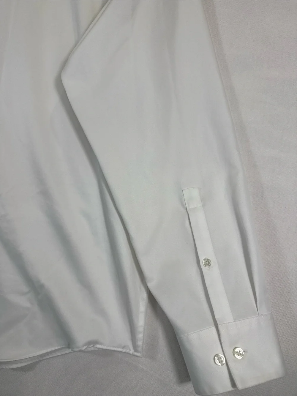 Calvin Klein White Men's Dress Shirt - Spread Collar